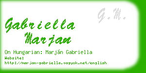 gabriella marjan business card